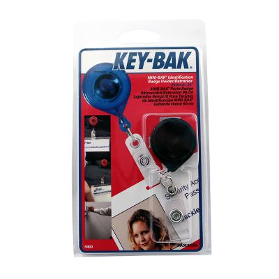 KEY-BAK ID Card MINI-BAK BLACK with belt clip